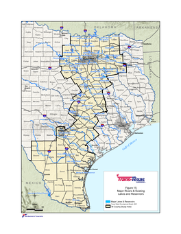 Figure 15 Major Rivers & Existing Lakes and Reservoirs