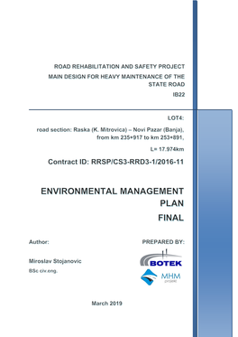 Environmental Management Plan