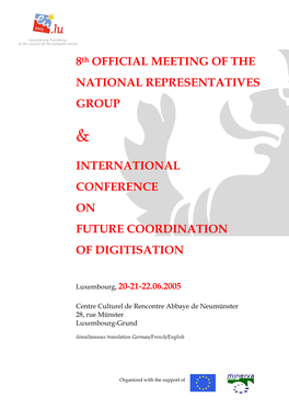 International Conference on Future Coordination of Digitisation