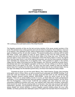 Chapter 4 Egyptian Pyramids