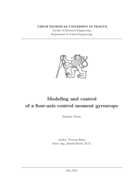 Modeling and Control of a Four-Axis Control Moment Gyroscope