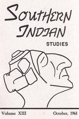 Southern Indian Studies, Vol. 13