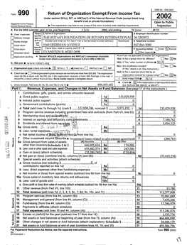 Return of Organization Exempt from Income