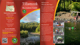 Tillamook State Forest Recreation Guide