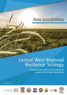 Central West Regional Resilience Strategy Championing Resilience and Prosperity Across Central West Queensland