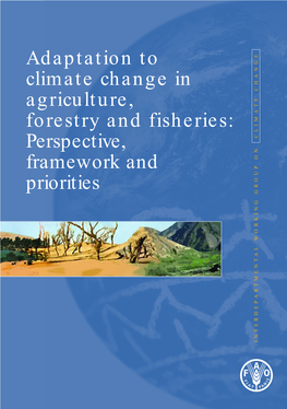 Adaptation to Climate Change in Agriculture, Forestry and Fisheries