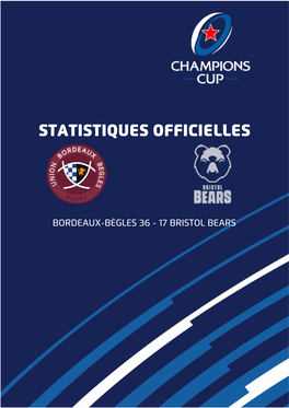 Statistiques Officielles Du Match