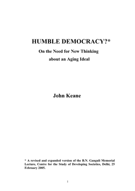 Why Democracy Should Be Considered Desirable