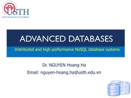 Advanced Databases