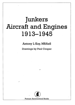 Junkers Aircraft and Engines 1913-1945