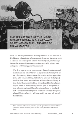 The Persistence of the Image: &lt;Italic&gt;Dhkira Hurra&lt;/Italic&gt; in Dia