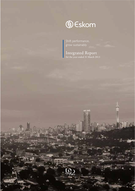 Integrated Report for the Year Ended 31 March 2013