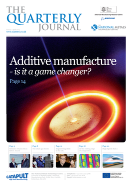 Additive Manufacture - Is It a Game Changer? Page 14