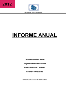 Informe RUD 2012