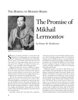 Thepromiseof Mikhail Lermontov