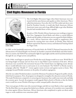 Civil Rights Movement in Florida