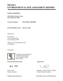 COD-120Sgovernorsave-ESAI Report.Wpd