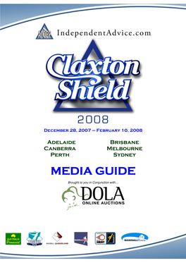 Claxton Shield Media Guide