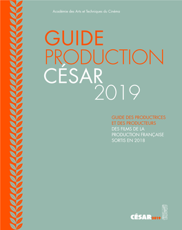 Guide Production César 2019