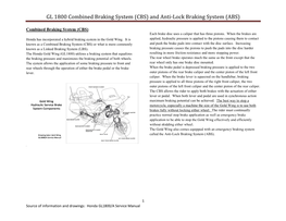 GL 1800 Combined Braking System (CBS) and Anti-Lock Braking System (ABS)