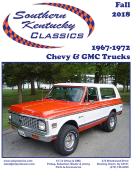 Fall 2018 1967-1972 Chevy & GMC Trucks