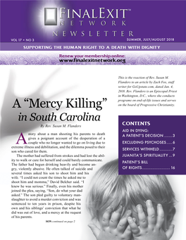 A “Mercy Killing” on the Board of Progressive Christianity