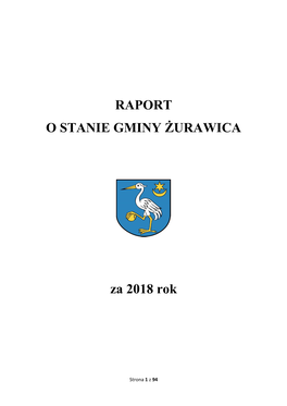 RAPORT O STANIE GMINY ŻURAWICA Za 2018