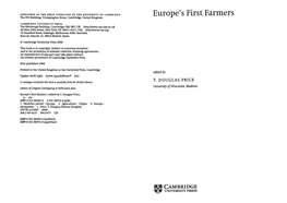 Europe's First Farmers