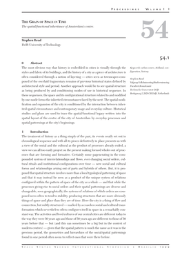 The Spatial/Functional Inheritance of Amsterdam's Centre