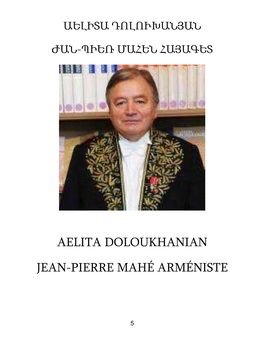 Aelita Doloukhanian Jean-Pierre Mahé Arméniste