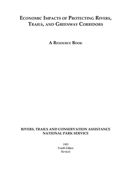 Economic Impacts of Protecting Rivers, Trails, and Greenway Corridors