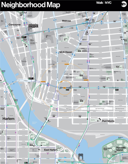 Randalls Island East Harlem Port Morris Concourse Mott Haven Melrose