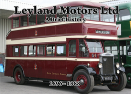 Leyland Motors Ltd 1896-1988
