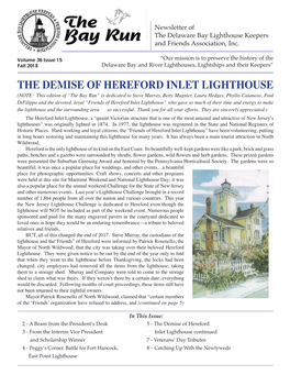 The Demise of Hereford Inlet Lighthouse