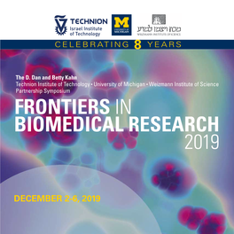 Frontiers in Biomedical Research 2019