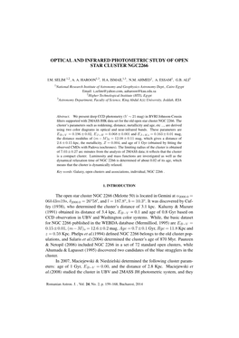 Optical and Infrared Photometric Study of Open Star Cluster Ngc2266