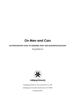 On Men and Cars