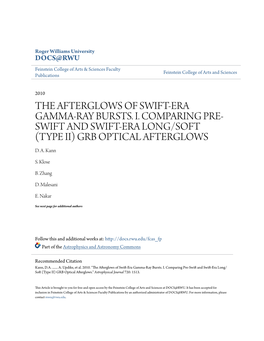 The Afterglows of Swift-Era Gamma-Ray Bursts. I. Comparing Pre-Swift and Swift-Era Long/Soft (Type Ii) Grb Optical Afterglows∗