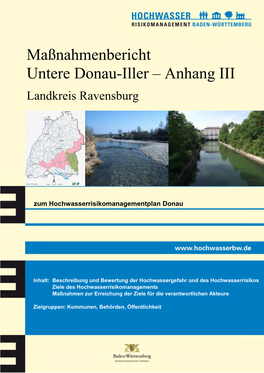 Maßnahmenbericht Untere Donau-Iller – Anhang III Landkreis Ravensburg