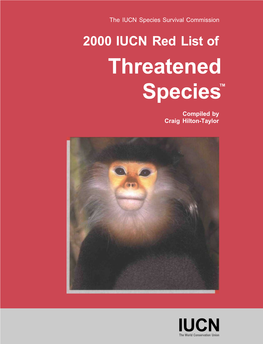 2000 IUCN Red List of Threatened Speciestm