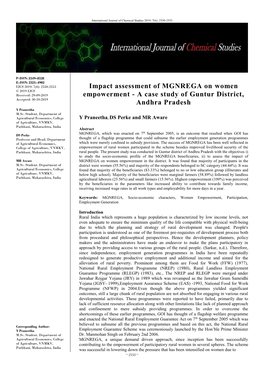 Impact Assessment of MGNREGA on Women Empowerment