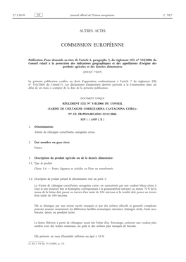 Publication D'une Demande Au Titre De L'article 6, Paragraphe 2, Du Règlement