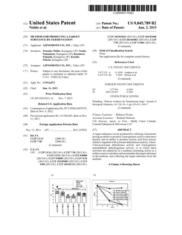 (12) United States Patent (10) Patent No.: US 9,045,789 B2 Nishi0 Et Al