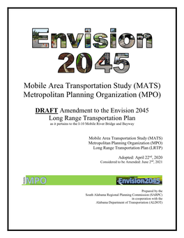 Mobile Area Transportation Study (MATS) Metropolitan Planning Organization (MPO)