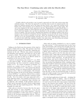 Combining Solar Sails with the Oberth Effect