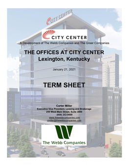 THE OFFICES at CITY CENTER Lexington, Kentucky