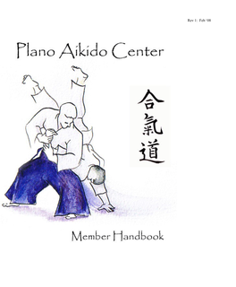 Rev 1: Feb ‘08 © 2008 Plano Aikido Center TABLE of CONTENTS