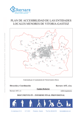 Plan De Accesibilidad De Las Entidades Locales Menores De Vitoria-Gasteiz