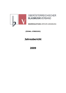 Jahresbericht 2009