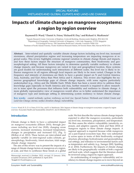 Impacts of Climate Change on Mangrove Ecosystems: a Region by Region Overview